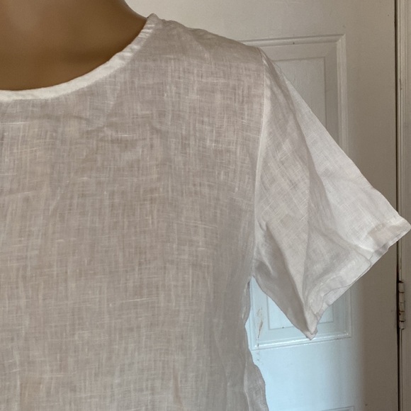 Terri millenio linen top. Made in Italy - Picture 3 of 7
